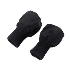 1 Pair Black Tubular Knit Stretchy Rib Cuffing Material Replacement