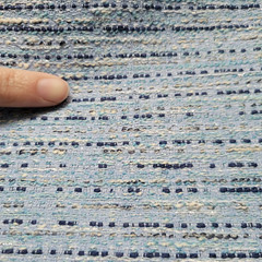 Blue Cotton Flat Boucle – Italy – Pastel Perfection for Spring!! (Also in Pink!)