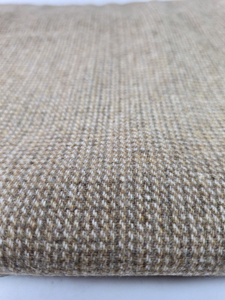 Tan Wool Blend Tweed Fabric Remnant 60″ Wide x 2.5 Yds Medium Weight