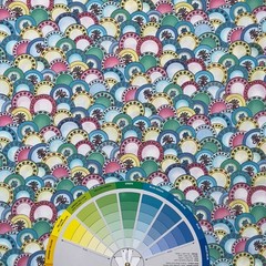 Flowers and Plates – Annie’s Tea Party by Annie Lang | Erlanger Group | 1/2 Yard