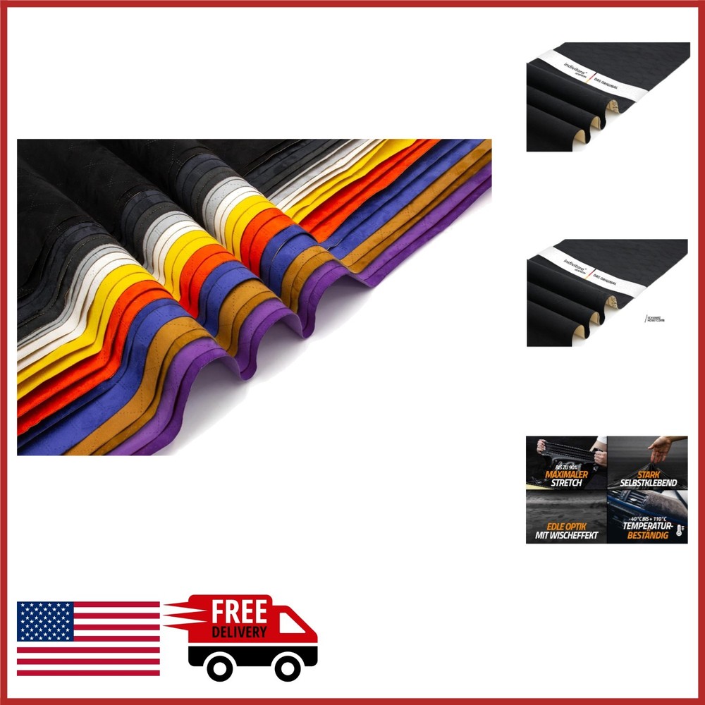 UV-Resistant Self-Adhesive Suede Fabric for Automotive Interiors Easy Apply
