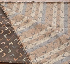 Chevron Upholstery Fabric 2 Yards 24″ M.S.T. 27 99 Brown Textured Crafts