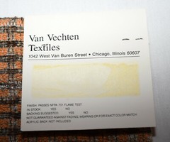 Vtg Lot of 5 Various Brands & Sizes Cotton Silk Rayon Upholstery Fabric Samples