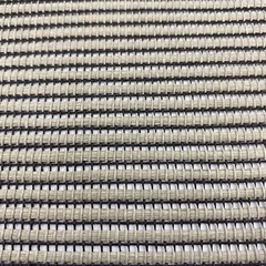 Vtg Gray / Black Strip Acoustic Speaker Grill Cloth Stereo Fabric 0.7M x 0.5M