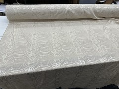 Damask Jacquard Brocade Fabric – 59” Wide -Sold By The Yard – Beige