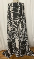 100% Cotton Batiste Black White Palm Print Fabric By The Yard 58″ Wide