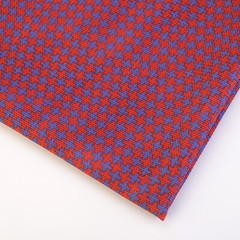 Vintage Speaker Grill Cloth Stereo Grille Fabric Orange & Blue Cross Pattern