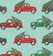 Pioneer Woman Dogs in Pajamas or Truck Ditsy Fat Quarter 21″ x 18” ~ 100% Cotton