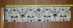 Zak+Fox KHOTAN — Indigo & Green Cotton/Linen Print Fabric LOT 16 LARGE REMNANTS