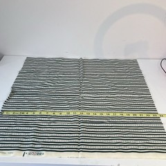Vintage 1990 Fabric Traditions Green and Floral Stripe HALF YARD Remnant 23″x44″