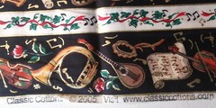 🎻 FQ MUSICAL INSTRUMENTS 🎻 Holiday Christmas 100% Cotton Fabric (18″x22″)