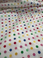 Cotton Multi Color Polka Dot Fabric