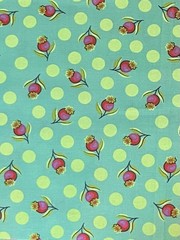 Tula Pink FABRIC Impending Bloom Green Fat Eighth 9×21