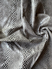 Ralph Lauren Theodora Snakeskin Marcasite Fabric Remnant 24″x24″