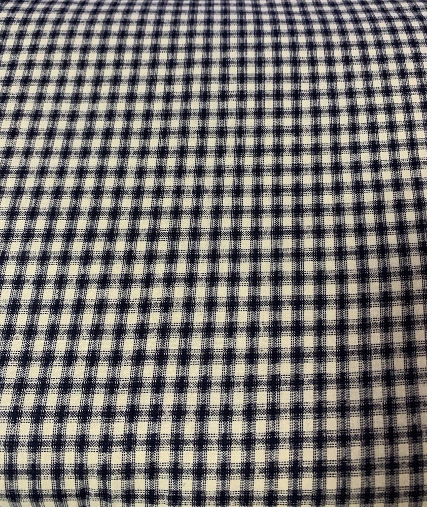 Vtg Centennial Favorites Navy Checked Fabric Judie Rothermel Marcus Brothers BTY