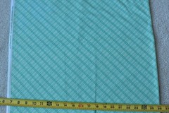 By 1/2 Yd, Vintage, Blue & Green Diagonal Stripes, Fabric Traditions, P7724