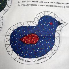 Vintage Henny Penny Cut-It-Out Fabric Panels Cranston Print Works New Old Stock