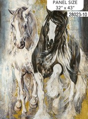 Pedigreen Horse Cotton Quilt fabric by Northcott 28025-98 Horses