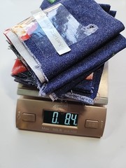 2x Lot Blue Red Apple Print Cotton Sewing Craft Quilting Fabric Interior