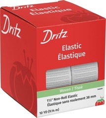 Non-Roll Woven Elastic 1.5″ x 10 Yards – White Sewing Craft Supply, Strong & Dur