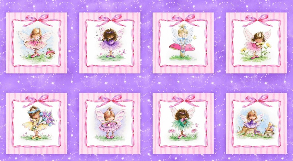 Fairy Garden 9 x 9 Squares by Nicola Mason for Studio E Quilt Panel
