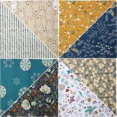 Durable 10×10 Inch Cotton Fabric Bundles – Assorted Patterns for Quilting
