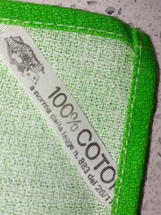 Large Italy bill fabric Banca D’Italia Lire Centomila A. Manzoni green