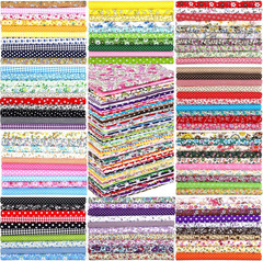 1200 Pcs 4 X 4 Inches Cotton Fabric Bundle Floral Precut Fat Squares Scraps Cott