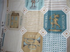 Waverly Early Americana “AMERICANA” Cotton Fabric 35″ x 35” Vintage 60`s RARE