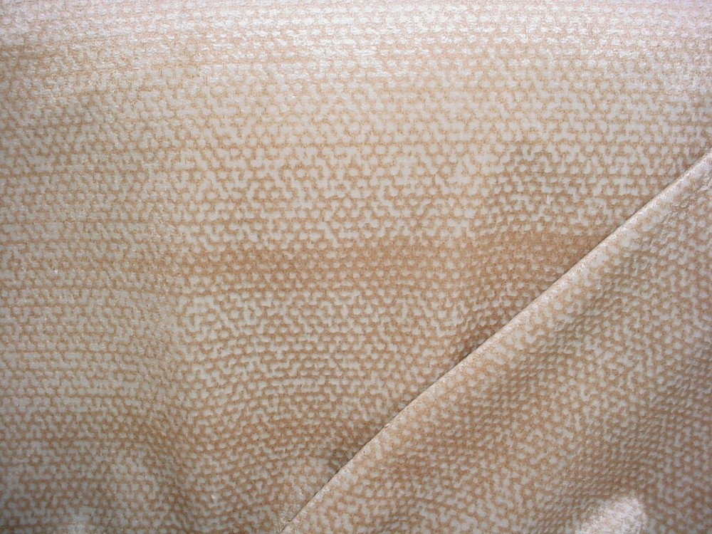 Donghia Rubelli Venicia 30259 Luchino Velvet Silver Caramel Upholstery Fabric