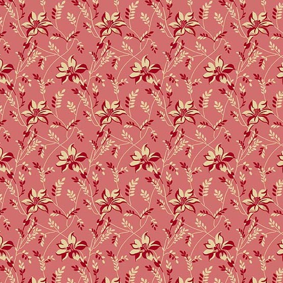Sequoia By Andover Fabrics – Pinkberry Buds & Vines #8753-E