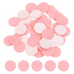 50Pcs Adhesive Felt Circles 9/16″ Round Non-Woven Felt Stickers Pink