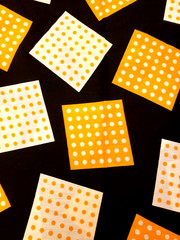 VINTAGE 1970’S DOT PATTERN FABRIC — 45″ WIDE X 108″ LONG — NEW