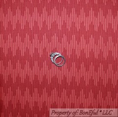 BonEful Fabric FQ Cotton Quilt Red Brick Chevron Zig Zag Stripe Pattern Print US