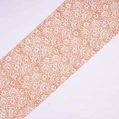 5 YARD WOODEN HAND BLOCK PRINTED INDIAN CAMBRIC COTTON FLORAL SEWING FABRIC