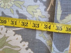 Lewis & Wood Damascus Dreams 34″ t fold Linen Blend Fabric Print Bronze Colorway