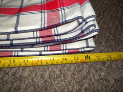 New old stock Vintage Fabric Bolt Tartan Plaid Seek sucker 60″ x 20 yards+
