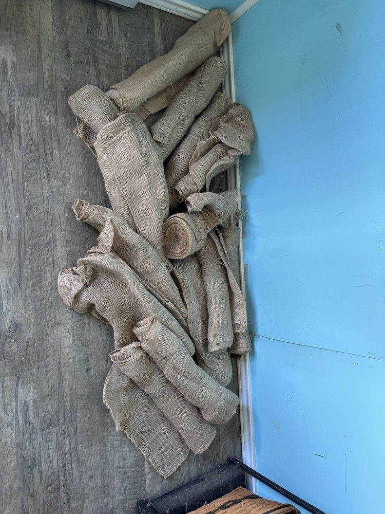 10 Rolls Of Burlap 14”x108” each For Crafts And Home Decor