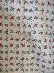 Christmas TREE Lights ON TAN Cotton Fabric RED&GREEN LIGHTS SBTYX44″W NEW