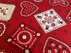Cotton Fabric Cute Flower Heart Bandana 44”x 36”By Cranston print work 00