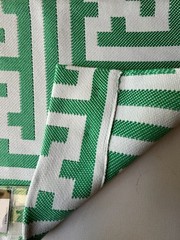 Gaston Y Daniela Clarke Verde Designer Fabric Remnant 24″x24″