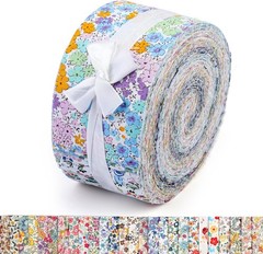 45PCS Fabric Jelly Rolls, Jelly Roll Fabric Strips for Quilting, Patchwork Cr…
