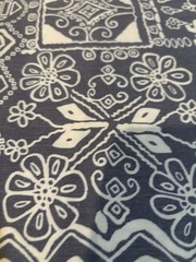 Vintage Klopman Mills Burlington Fabric Samples Trigger Retro 1969 Blue 3 Pieces