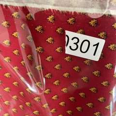 Moda Fabric Red Foulard Yellow Leaf/Fire Flames “Lorraine” American Jane 75×45”