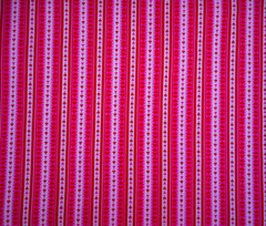 Quilt Fabric By The Half-Yard Red Pink White Valentine Heart Stripes Cotton Vtg