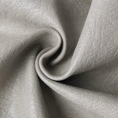ONEART | Silver Gray Faux Leather Fabric by Separated Yard, Marine Vinyl Fabric