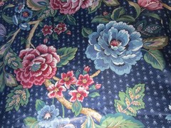 VTG~Chintz~Stanley King Studio VAT DYE~Screen Print~TEFLON Finish~56″ x 120″~