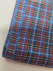Red Blue White Green Yellow Plaid Woven Cotton Quilting Sewing Fabric 46″ X 2yds