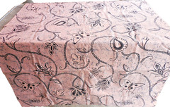 Burlington Prints Pink Black Butterfly Cotton Fabric 60″x 2.47 yds
