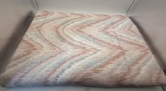 Cotton Blend Lightweight Pink Chevron Ikat upholstery Fabric Drapery Interior